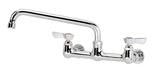 Krowne 12-810L Splash Mount Faucet - 10" Swing Spout, 8" Centers-cityfoodequipment.com