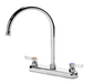 Krowne 13-802L Deck Mount Faucet - 8 1/2" Gooseneck Spout, 8" Centers-cityfoodequipment.com