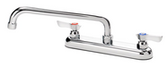 Krowne 13-810L Deck Mount Faucet - 10" Swing Spout, 8" Centers-cityfoodequipment.com