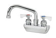 Krowne 14-406L Splash Mount Faucet - 6" Swing Spout, 4" Centers-cityfoodequipment.com