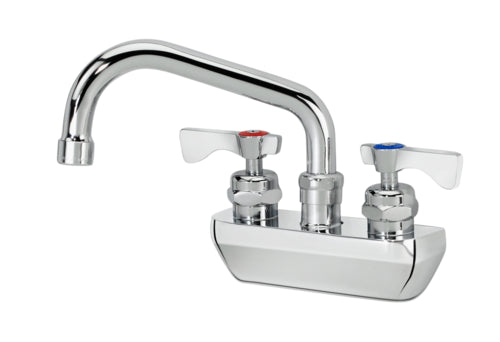 Krowne 14-406L Splash Mount Faucet - 6" Swing Spout, 4" Centers-cityfoodequipment.com