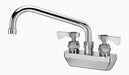 Krowne 14-408L Splash Mount Faucet - 8" Swing Spout, 4" Centers-cityfoodequipment.com