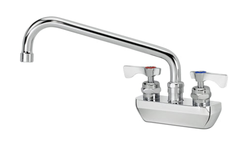 Krowne 14-410L Splash Mount Faucet - 10" Swing Spout, 4" Centers-cityfoodequipment.com