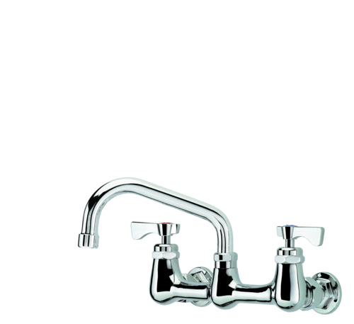 Krowne 14-806L Splash Mount Faucet - 6" Swing Spout, 8" Centers-cityfoodequipment.com