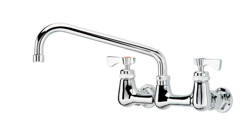 Krowne 14-810L Splash Mount Faucet - 10" Swing Spout, 8" Centers-cityfoodequipment.com