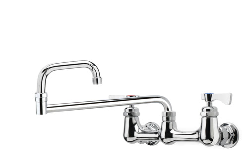 Krowne 14-818L Splash Mount Faucet w/ 18" Double Jointed Swing Nozzle-cityfoodequipment.com