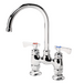 Krowne 15-401L Deck Mount Faucet - 6" Gooseneck Spout, 4" Centers-cityfoodequipment.com