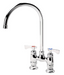 Krowne 15-402L Deck Mount Faucet - 8 1/2" Gooseneck Spout, 4" Centers-cityfoodequipment.com