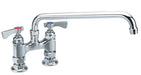 Krowne 15-406L Deck Mount Faucet - 6" Swing Spout, 4" Centers-cityfoodequipment.com