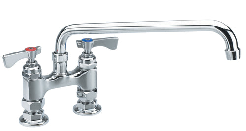 Krowne 15-406L Deck Mount Faucet - 6" Swing Spout, 4" Centers-cityfoodequipment.com