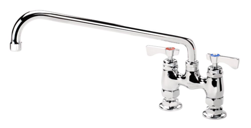 Krowne 15-414L Deck Mount Faucet w/ 14" Swing Nozzle-cityfoodequipment.com