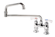 Krowne 15-418L Deck Mount Faucet w/ 18" Double Jointed Swing Nozzle-cityfoodequipment.com