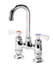 Krowne 15-425L Deck Mount Faucet - 3 1/2" Gooseneck Spout, 4" Centers-cityfoodequipment.com