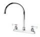 Krowne 15-502L Deck Mount Faucet - 8 1/2" Gooseneck Spout, 8" Centers-cityfoodequipment.com
