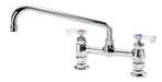 Krowne 15-812L Deck Mount Faucet w/ 12" Swing Nozzle-cityfoodequipment.com