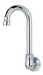 Krowne 16-140L Splash Mount Faucet - 3 1/2" Gooseneck Faucet, Single Hole-cityfoodequipment.com