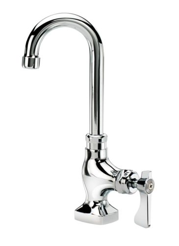 Krowne 16-202L Deck Mount Pantry Faucet w/ 3 1/2" Gooseneck Nozzle-cityfoodequipment.com