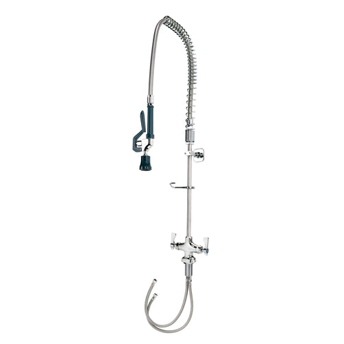 Krowne 17-202WL 35"H Deck Mount Pre Rinse Faucet - 1 1/5 GPM, Base with Nozzle-cityfoodequipment.com