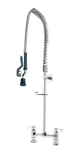 Krowne 17-208WL 38"H Deck Mount Pre Rinse Faucet - 1 1/5 GPM, Base with Nozzle-cityfoodequipment.com