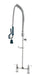 Krowne 17-208WL 38"H Deck Mount Pre Rinse Faucet - 1 1/5 GPM, Base with Nozzle-cityfoodequipment.com