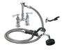 Krowne 19-204L 10 1/2"H Deck Mount Pre Rinse Faucet - 1 3/5 GPM, Base with Nozzle-cityfoodequipment.com