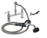 Krowne 19-208L 10 1/2"H Deck Mount Pre Rinse Faucet - 1 3/5 GPM, Base with Nozzle-cityfoodequipment.com