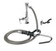 Krowne 20-203L Deck Mount Pot Filler Faucet w/ 72" Hose & Hook Nozzle-cityfoodequipment.com
