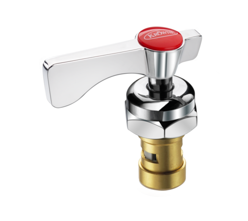 Krowne 21-309L Hot Stem Assembly Valve & Handle Repair Kit w/ 1/4 Turn for Royal Series Faucets & Pre-Rinse Units-cityfoodequipment.com