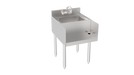 Krowne 18-18BD 18" Silver Series 1 Compartment Sink w/ 10"L x 12"W Bowl, 7" Deep-cityfoodequipment.com