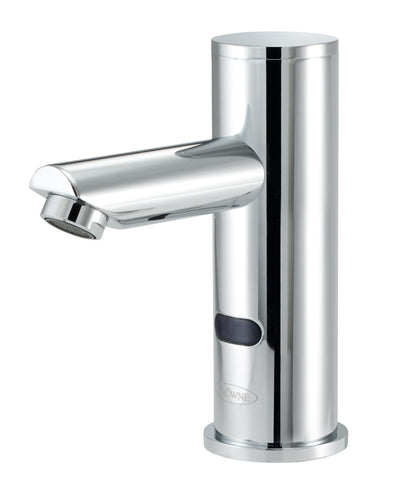 Krowne 16-654 Deck Mount Electronic Faucet - Single Hole, Straight Spout, Battery Operated-cityfoodequipment.com