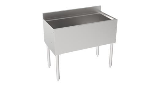 Krowne 18-36 36" Silver Series Cocktail Station w/ 112 lb Ice Bin, Stainless Steel-cityfoodequipment.com