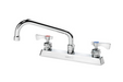 Krowne 15-508L-L-E6 Deck Mount Faucet w/ 8" Swing Spout & Lever Handles - 8" Centers, 2.20 GPM-cityfoodequipment.com