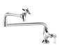 Krowne 16-161L Deck Mount Pot Filler Faucet w/ 12" Double Jointed Swing Nozzle-cityfoodequipment.com