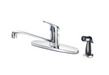 Krowne 16-350L Deck Mount Faucet - Swing Spout, Lever Handle, Spray Nozzle-cityfoodequipment.com