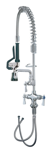 Krowne 18-508L 25 1/4"H Deck Mount Pre Rinse Faucet - 1.2 GPM, Base with Nozzle-cityfoodequipment.com