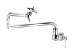 Krowne 16-182L Splash Mount Pot Filler Faucet w/ 24" Double Jointed Swing Nozzle-cityfoodequipment.com