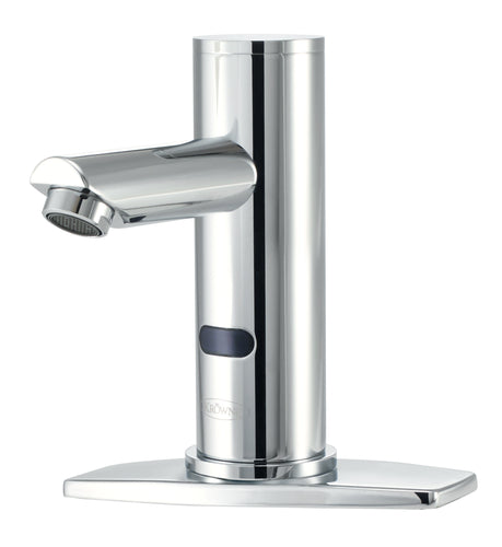 Krowne 16-654P Deck Mount Electronic Faucet - Single Hole, Straight Spout, Battery Operated-cityfoodequipment.com