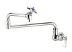 Krowne 16-181L Splash Mount Pot Filler Faucet w/ 18" Double Jointed Swing Nozzle-cityfoodequipment.com