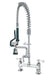 Krowne 18-608L 24 7/8"H Deck Mount Pre Rinse Faucet - 1.2 GPM, Base with Nozzle-cityfoodequipment.com