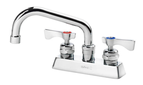Krowne 15-306L-W-E6 Deck Mount Faucet w/ 6" Swing Spout & VR Wrist Action Handles - 4" Centers, 2.2 GPM-cityfoodequipment.com