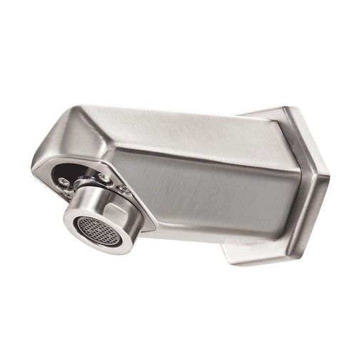 Krowne 16-675 Wall Mount Electronic Faucet - Single Hole, Fixed Spout, Satin Finish-cityfoodequipment.com
