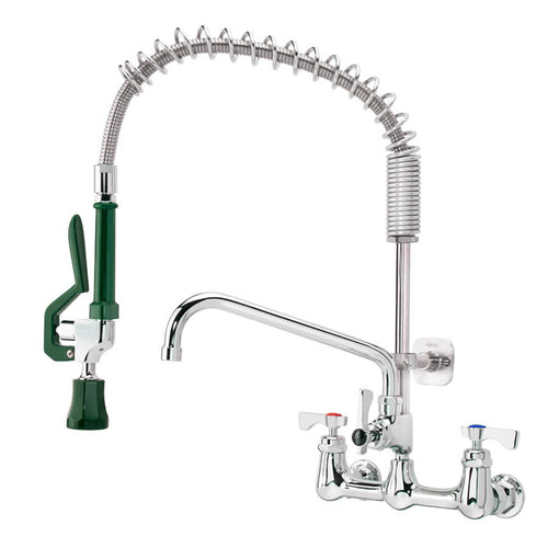 Krowne 18-725L 23 3/4"H Wall Mount Pre Rinse Faucet - 1.15 GPM, Base with Nozzle-cityfoodequipment.com
