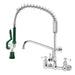 Krowne 18-725L 23 3/4"H Wall Mount Pre Rinse Faucet - 1.15 GPM, Base with Nozzle-cityfoodequipment.com