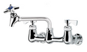 Krowne 16-250L Splash Mount Pot Filler Faucet w/ 6" Swing Nozzle-cityfoodequipment.com