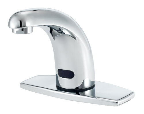 Krowne 16-196P Deck Mount Electronic Faucet - Single Hole, Fixed Spout, Battery Operated-cityfoodequipment.com