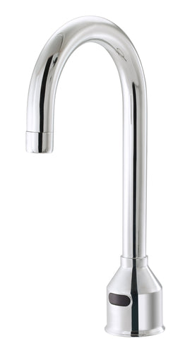 Krowne 16-650 Deck Mount Electronic Faucet - Single Hole, Gooseneck Spout, Battery Operated-cityfoodequipment.com