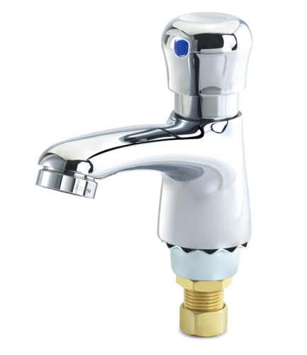 Krowne 14-560L Deck Mount Lavatory Faucet w/Push Cap, Cast Spout & Single Hole-cityfoodequipment.com
