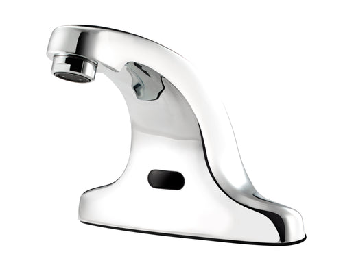 Krowne 16-197 Deck Mount Electronic Faucet - 4" Centers, Fixed Spout, Battery Operated-cityfoodequipment.com