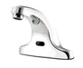 Krowne 16-197 Deck Mount Electronic Faucet - 4" Centers, Fixed Spout, Battery Operated-cityfoodequipment.com