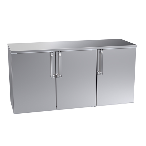 Krowne BD72 72" Non-Refrigerated Back Bar Storage Cabinet, 24"D-cityfoodequipment.com